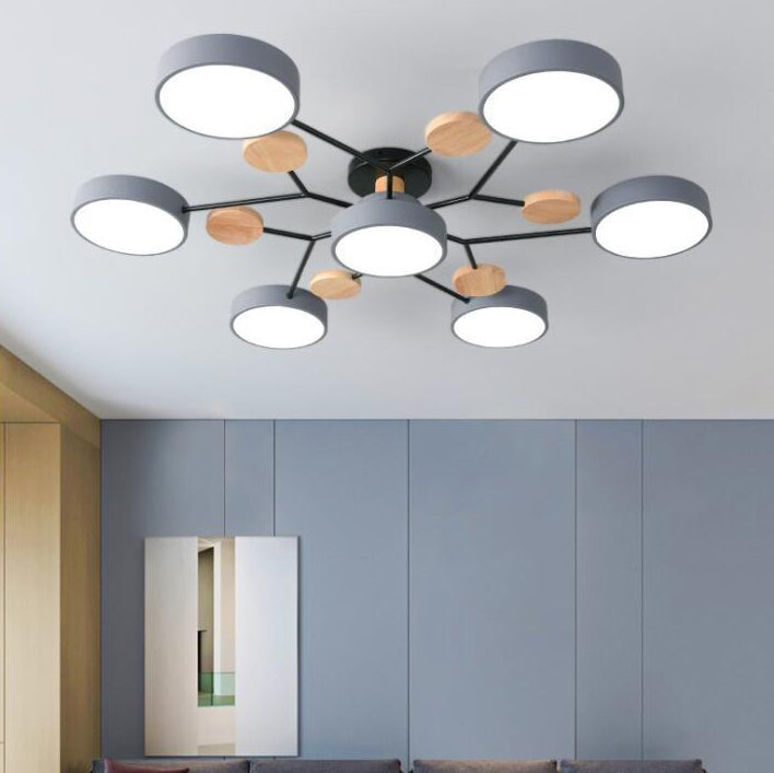 Molecule Branch LED Semi-Flush Ceiling Light