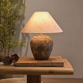 Shabby Chic Ceramic Jar Table Lamp