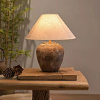 Shabby Chic Ceramic Jar Table Lamp