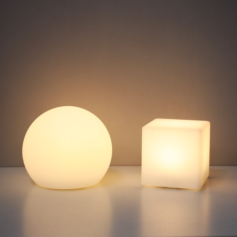 Geometric PE Battery Night Light