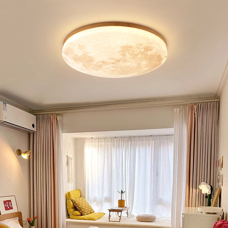 Moon Round LED Flush Mount Ceiling Light