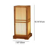 Japanese Bamboo Column Table Lamp