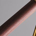 Wood Grain Cylinder LED Table Lamp