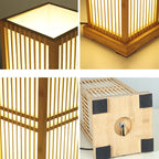 Japanese Bamboo Column Table Lamp