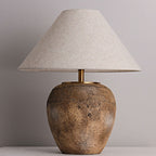 Shabby Chic Ceramic Jar Table Lamp
