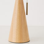 Wooden Pleated LED Table Lamp