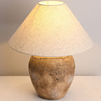 Shabby Chic Ceramic Jar Table Lamp