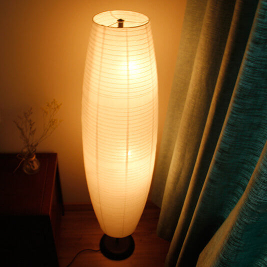 Nordic Rice Paper Column Floor Lamp