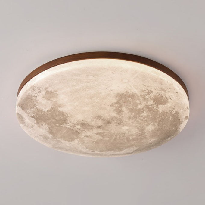 Moon Round LED Flush Mount Ceiling Light
