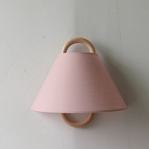 Solid Wood Pleated Semicircle Sconce