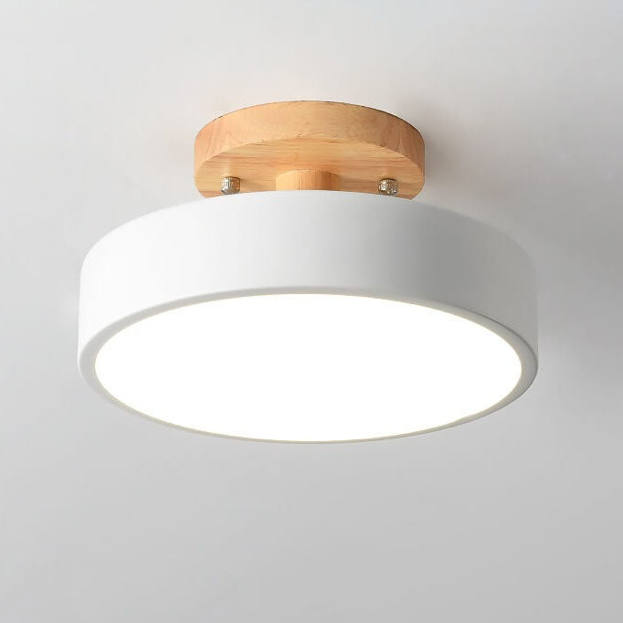 Nordic Log Round LED Ceiling Light