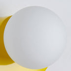 Colorful Glass Semicircle Wall Sconce