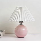 Nordic Ceramic Pleated Table Lamp