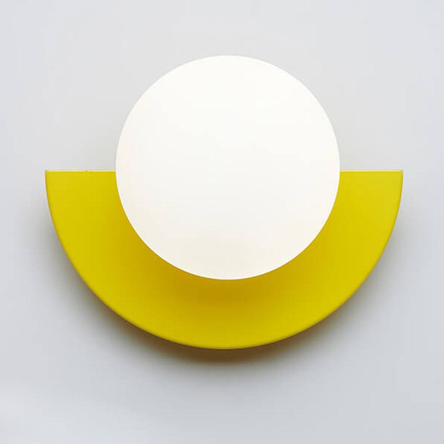 Colorful Glass Semicircle Wall Sconce