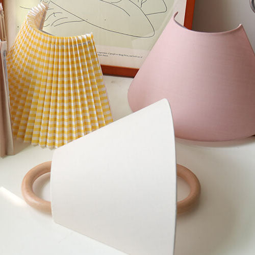 Solid Wood Pleated Semicircle Sconce