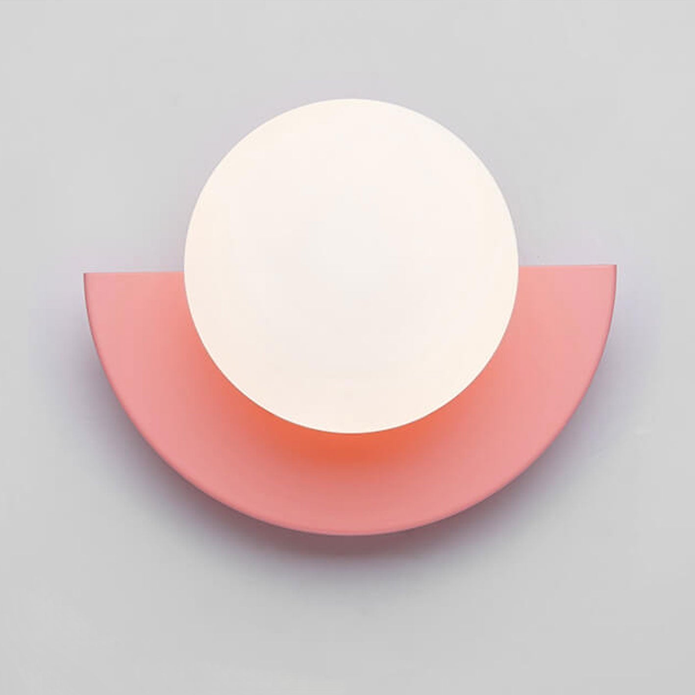 Colorful Glass Semicircle Wall Sconce