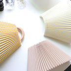 Solid Wood Pleated Semicircle Sconce