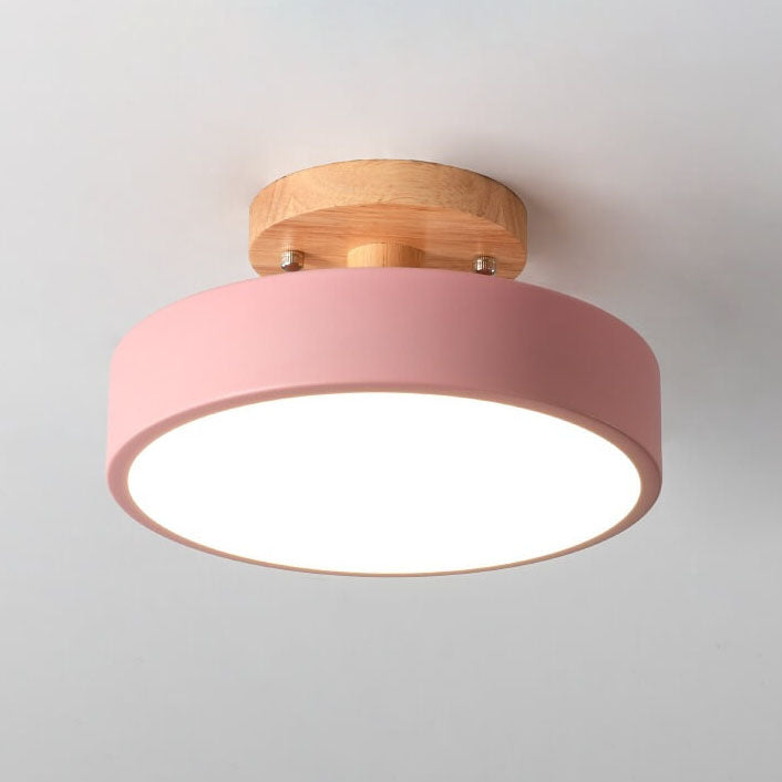 Nordic Log Round LED Ceiling Light