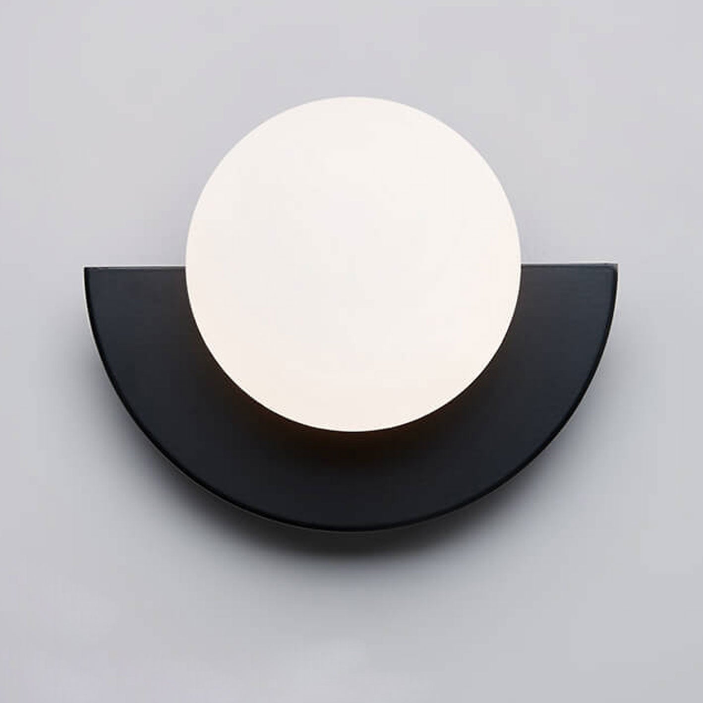 Colorful Glass Semicircle Wall Sconce