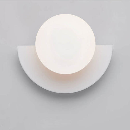 Colorful Glass Semicircle Wall Sconce
