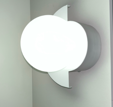Colorful Glass Semicircle Wall Sconce