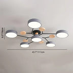 Molecule Branch LED Semi-Flush Ceiling Light