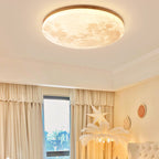 Moon Round LED Flush Mount Ceiling Light