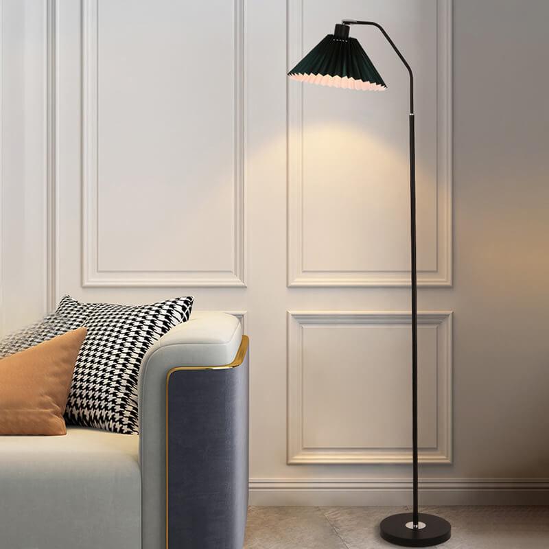 Pleated Fabric Standing Floor Lamp