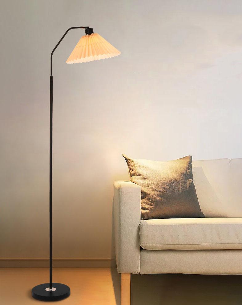 Pleated Fabric Standing Floor Lamp