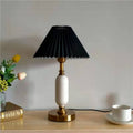 French Pleated Table Lamp
