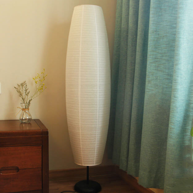 Nordic Rice Paper Column Floor Lamp