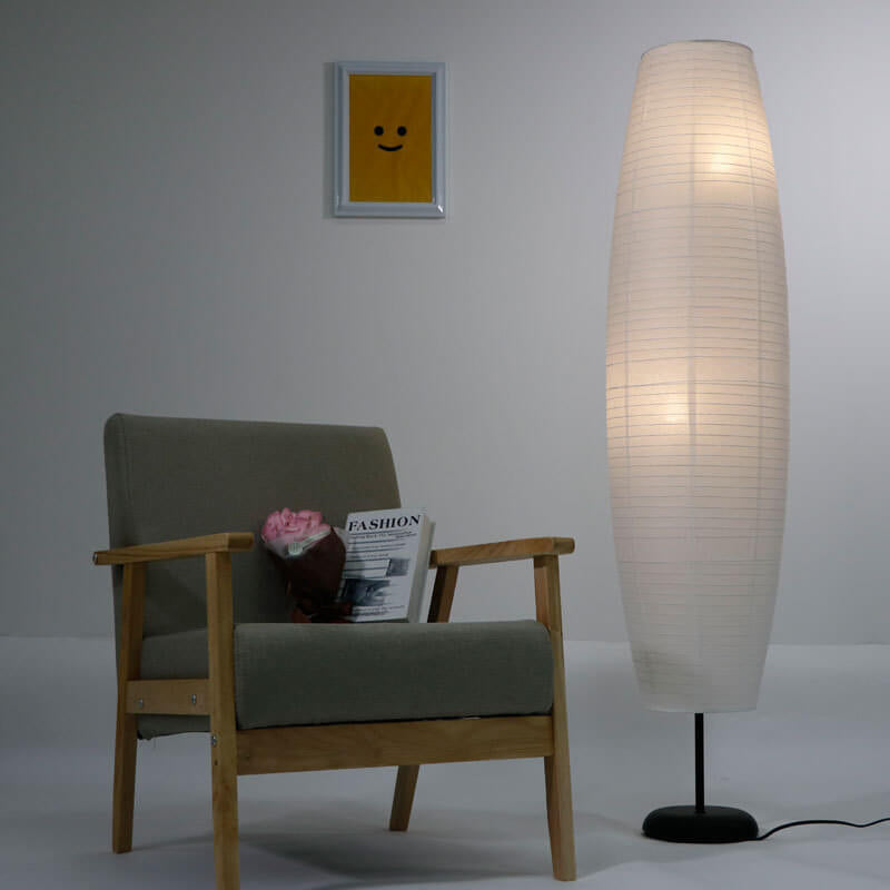 Nordic Rice Paper Column Floor Lamp