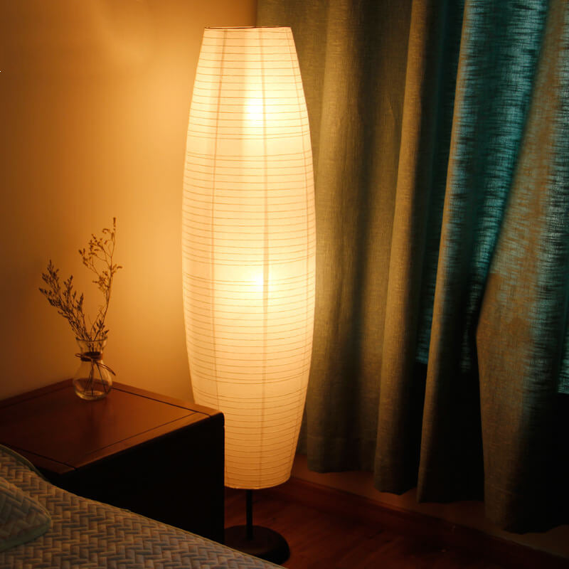 Nordic Rice Paper Column Floor Lamp