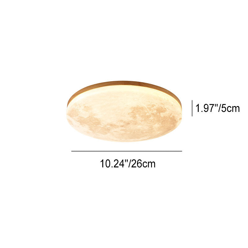 Moon Round LED Flush Mount Ceiling Light