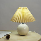 Nordic Ceramic Pleated Table Lamp
