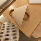 Solid Wood Pleated Semicircle Sconce