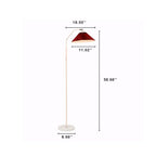 Pleated Fabric Standing Floor Lamp