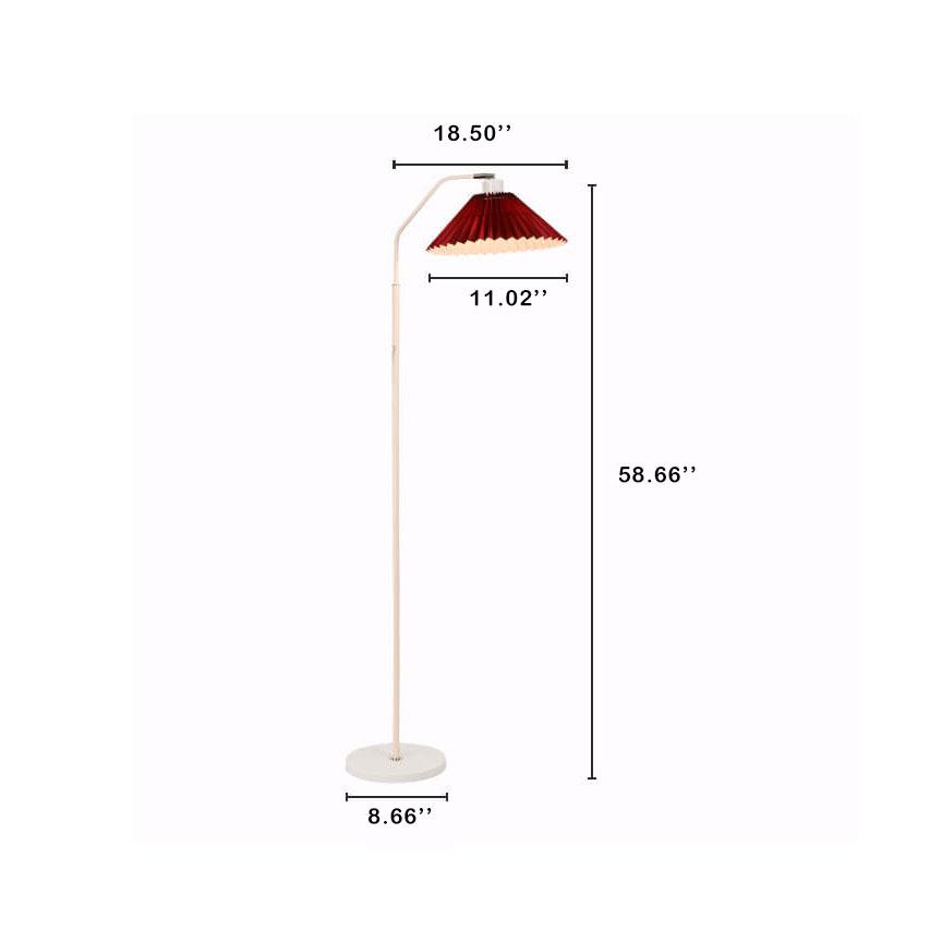 Pleated Fabric Standing Floor Lamp