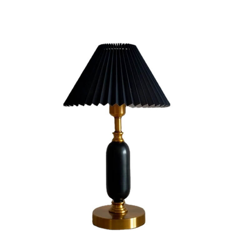 French Pleated Table Lamp