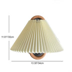 Solid Wood Pleated Semicircle Sconce