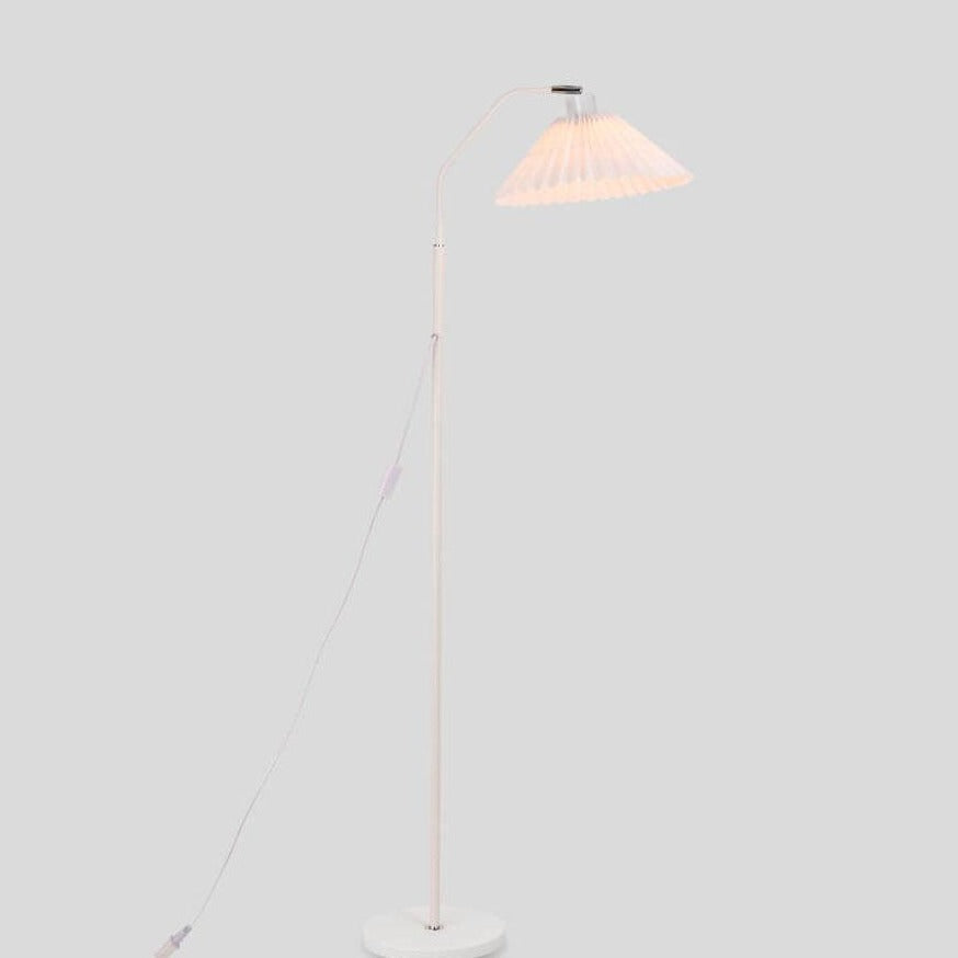 Pleated Fabric Standing Floor Lamp