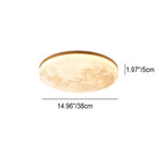 Moon Round LED Flush Mount Ceiling Light