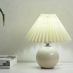 Nordic Ceramic Pleated Table Lamp