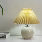 Nordic Ceramic Pleated Table Lamp