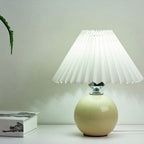 Nordic Ceramic Pleated Table Lamp