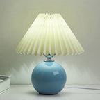 Nordic Ceramic Pleated Table Lamp