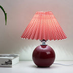 Nordic Ceramic Pleated Table Lamp