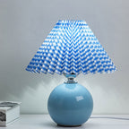 Nordic Ceramic Pleated Table Lamp