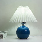 Nordic Ceramic Pleated Table Lamp