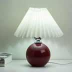 Nordic Ceramic Pleated Table Lamp